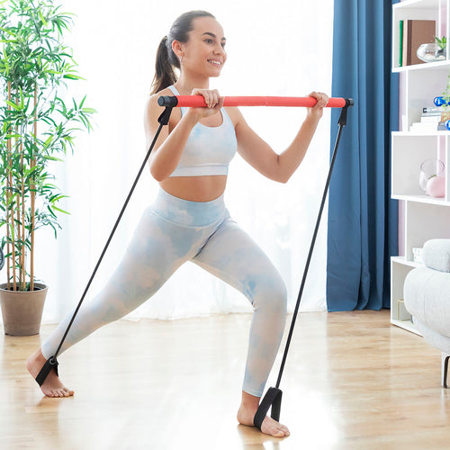 Direnç Bantlı Fitness Çubuğu ve Egzersiz Rehberi