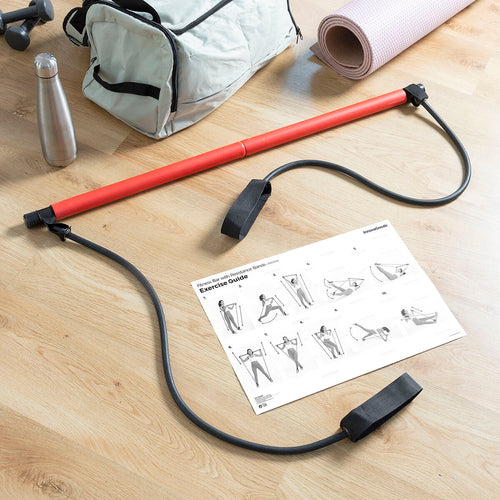 Direnç Bantlı Fitness Çubuğu ve Egzersiz Rehberi