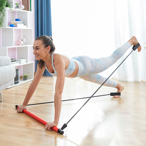 Direnç Bantlı Fitness Çubuğu ve Egzersiz Rehberi