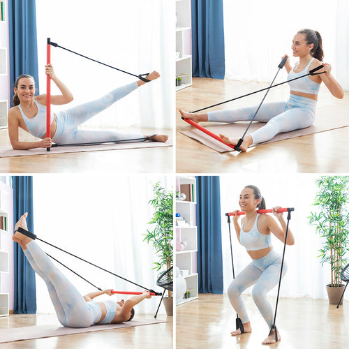Direnç Bantlı Fitness Çubuğu ve Egzersiz Rehberi